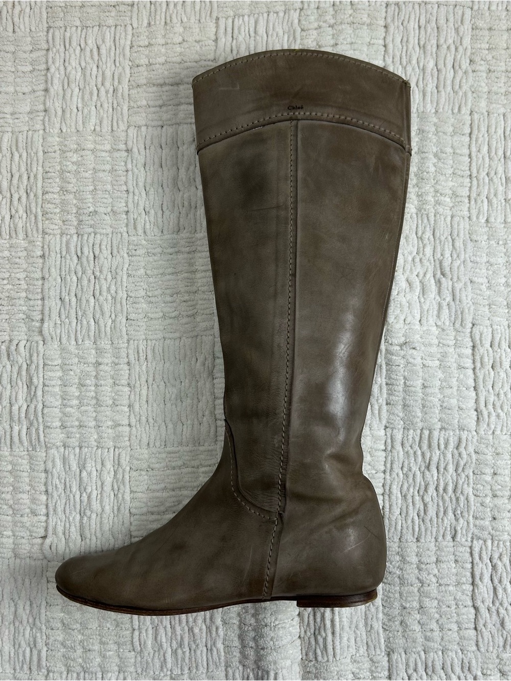 Chloe Heloise Calfskin Leather Riding Boots 39
